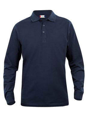 Barna síðerma polo bolur